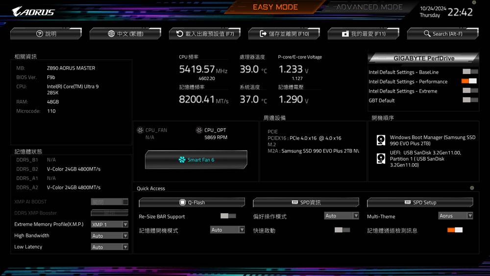 技嘉 Z890 AORUS MASTER 主机板开箱+Intel Core Ultra 9 285K评测分享：超多DIY友善设计且用料扎实效能突出！